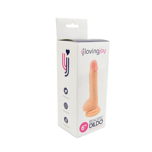 Loving Joy Realistic Dildo with Balls and Suction Cup 6 inch - Image 9