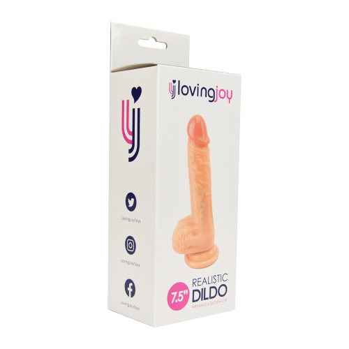 Loving Joy Realistic Dildo with Balls and Suction Cup 7.5 Inch - Image 9