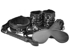 Loving Joy Beginner's Bondage Kit Black (8 Piece)