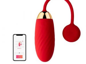 Svakom Ella APP Controlled Silicone Vibrating Egg  Red