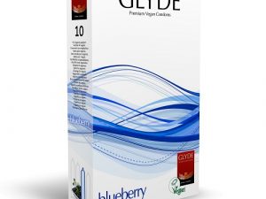Glyde Ultra Blueberry Flavour Vegan Condoms 10 Pack
