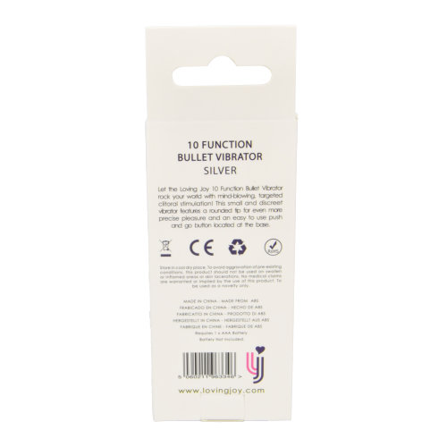 Loving Joy Single Speed Silver Bullet Vibrator - Image 9