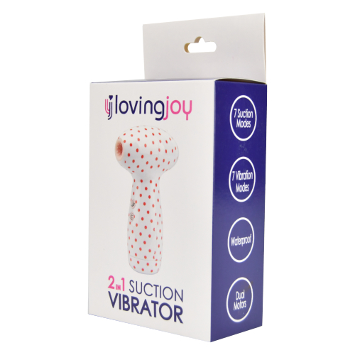Loving Joy 2 in 1 Suction Vibrator Polka Dot - Image 8