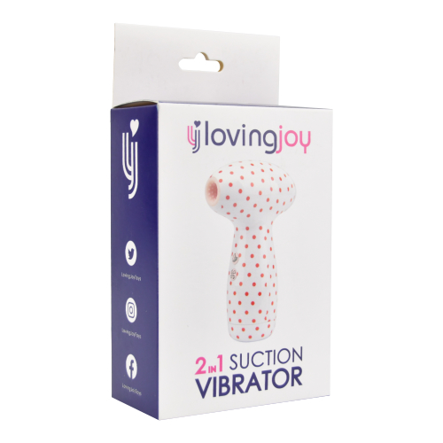 Loving Joy 2 in 1 Suction Vibrator Polka Dot - Image 7