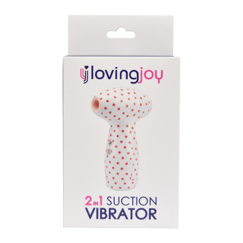 Loving Joy 2 in 1 Suction Vibrator Polka Dot - Image 6