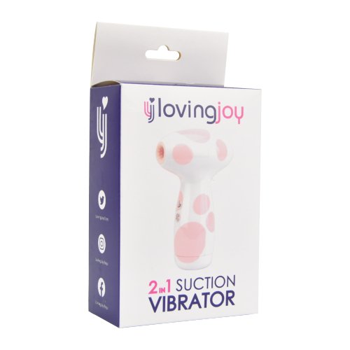 Loving Joy 2 in 1 Suction Vibrator Jumbo Dot - Image 8