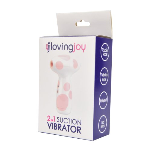 Loving Joy 2 in 1 Suction Vibrator Jumbo Dot - Image 7