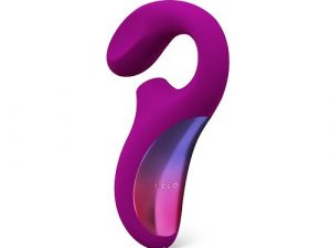 LELO Enigma Dual Stimulation Sonic Massager Deep Rose