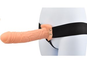 Loving Joy 8 Inch Hollow Strap On Vanilla