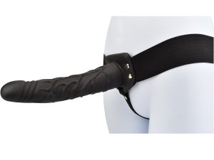 Loving Joy 9 Inch Hollow Strap On Black