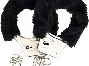 Loving Joy Furry Handcuffs Black
