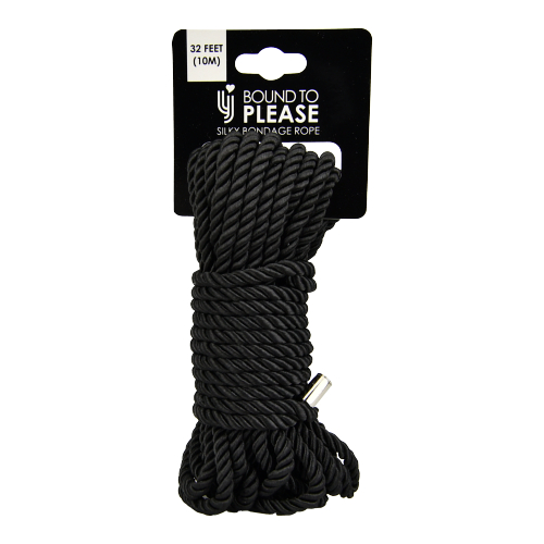 Bound to Please Silky Bondage Rope 10m Black - Image 4