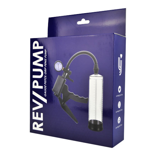 Rev-Pump Gauge Pistol Grip Penis Pump - Image 8