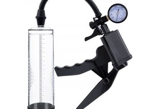 Rev-Pump Gauge Pistol Grip Penis Pump