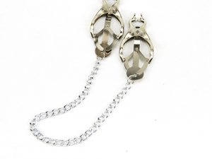 Bound to Please Squeezer Teaser Clover Nipple Clamps with Chain
