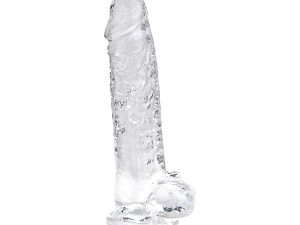 Loving Joy 7 Inch Dildo with Balls Clear