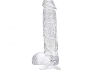 Loving Joy 6 Inch Dildo with Balls Clear