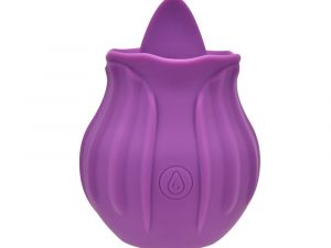 Loving Joy Rose Licking Clitoral Vibrator Purple