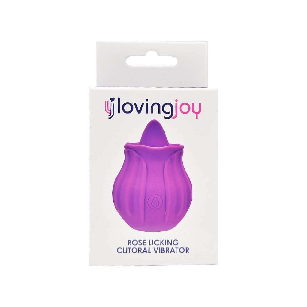 Loving Joy Rose Licking Clitoral Vibrator Purple - Image 7