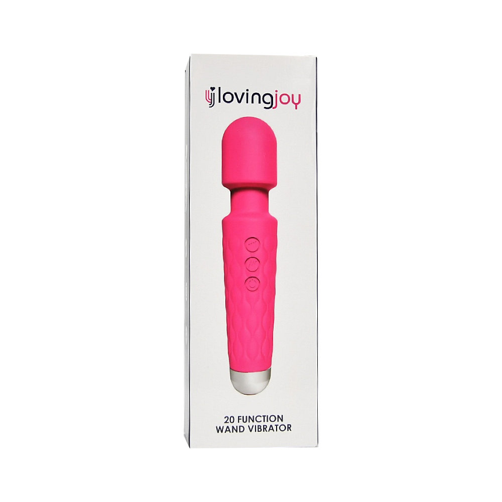 Loving Joy 20 Function Wand Vibrator Pink - Image 6