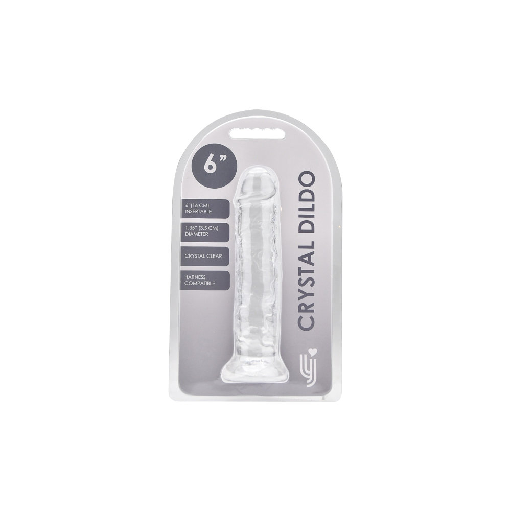 Loving Joy 6 Inch Suction Cup Dildo Clear - Image 6