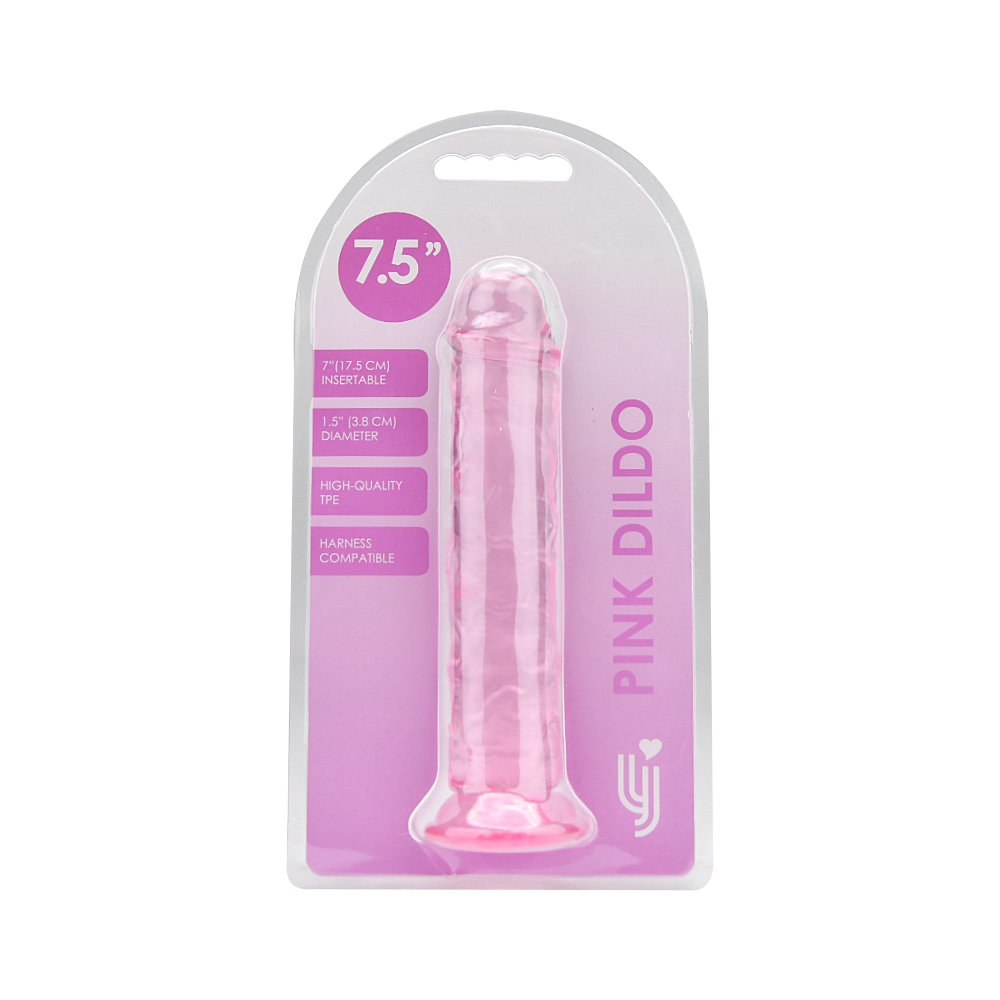 Loving Joy 7.5 Inch Suction Cup Dildo Pink - Image 6