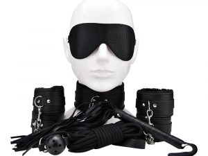 Bound to Play Beginner's Bondage Kit Black (8 Piece)