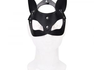Bound to Play Kitty Cat Face Mask Black