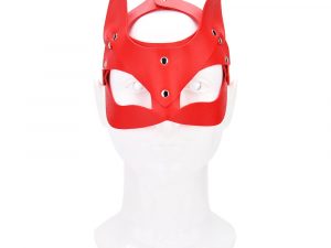 Bound to Play Kitty Cat Face Mask Red
