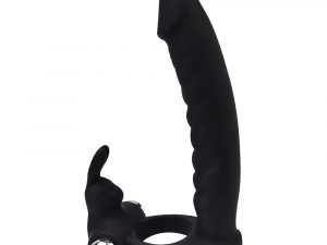 Loving Joy Double Fun Vibrating Rabbit Double Penetration Strap-On