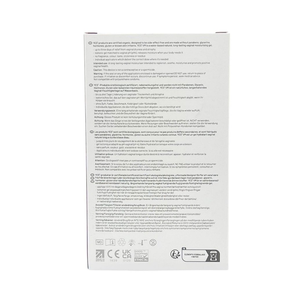 YES Vaginal Moisturising Gel-6x5ml - Image 4