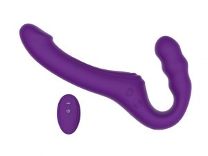 Mina Echo Remote Vibrating Strapless Strap On