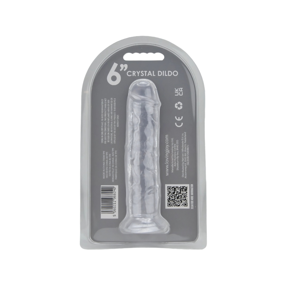 Loving Joy 6 Inch Suction Cup Dildo Clear - Image 7