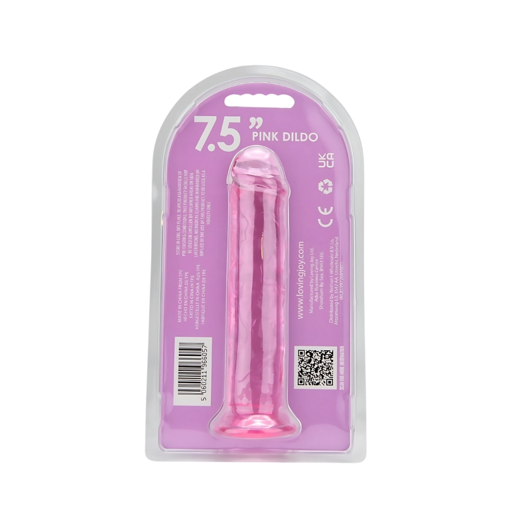 Loving Joy 7.5 Inch Suction Cup Dildo Pink - Image 7
