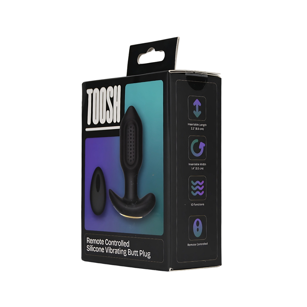 Toosh Remote Controlled Silicone Vibrating Butt Plug - Image 10