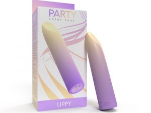 Party Color LIPPY Rechargeable Bullet Vibrator Purple
