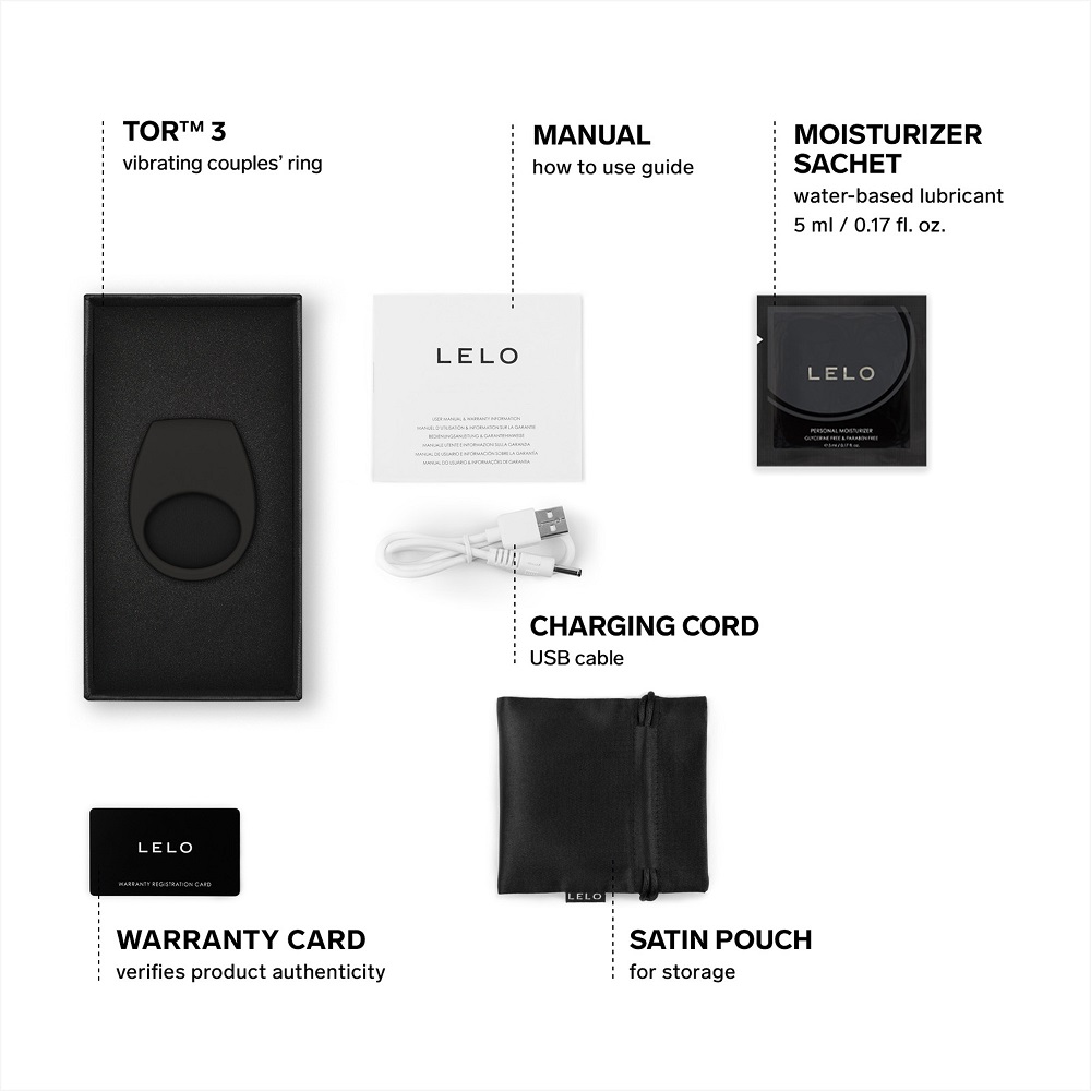 LELO Tor 3 App Controlled Cock Ring Black - Image 5