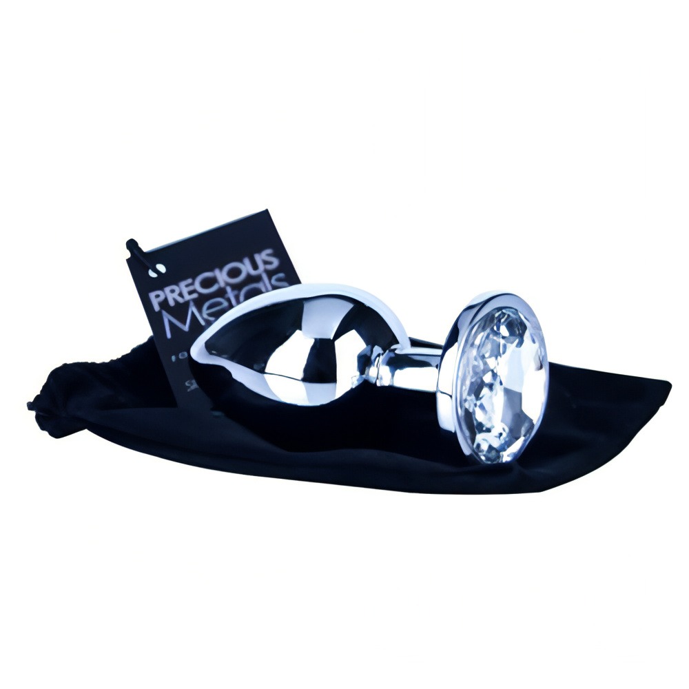 Precious Metals Silver Butt Plug-Large - Image 6