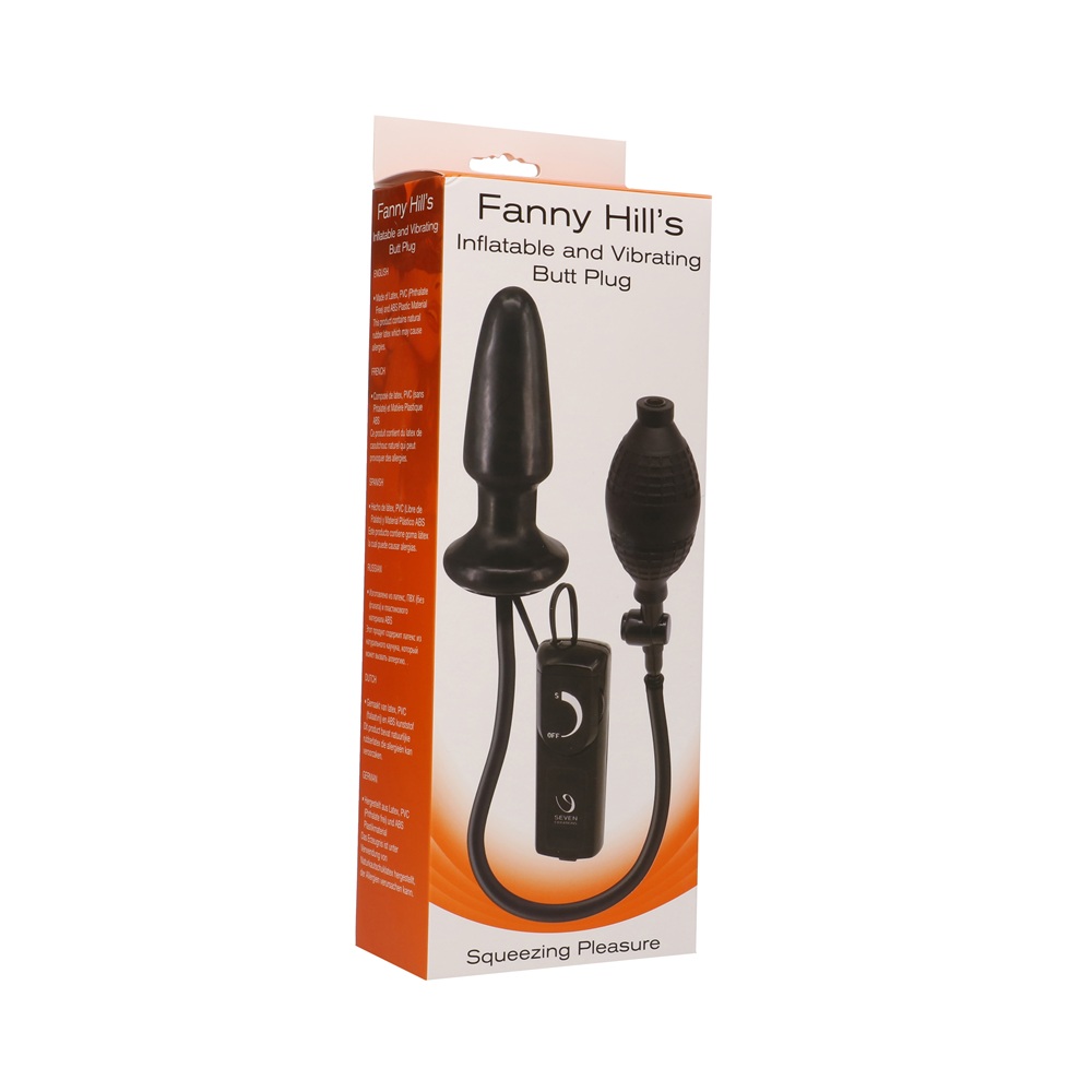 Inflatable Vibrating Butt Plug Black - Image 3