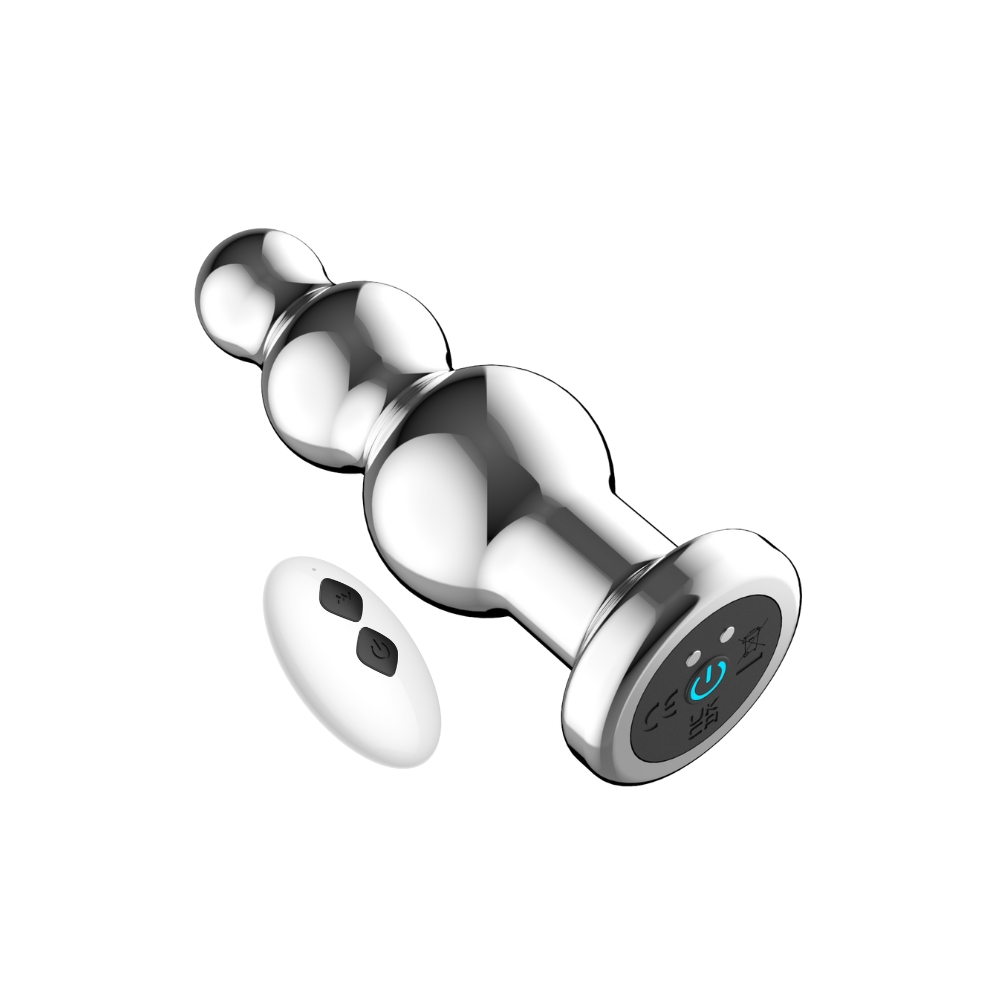 Toosh Remote Controlled Metal Vibrating Anal Beads - Image 3