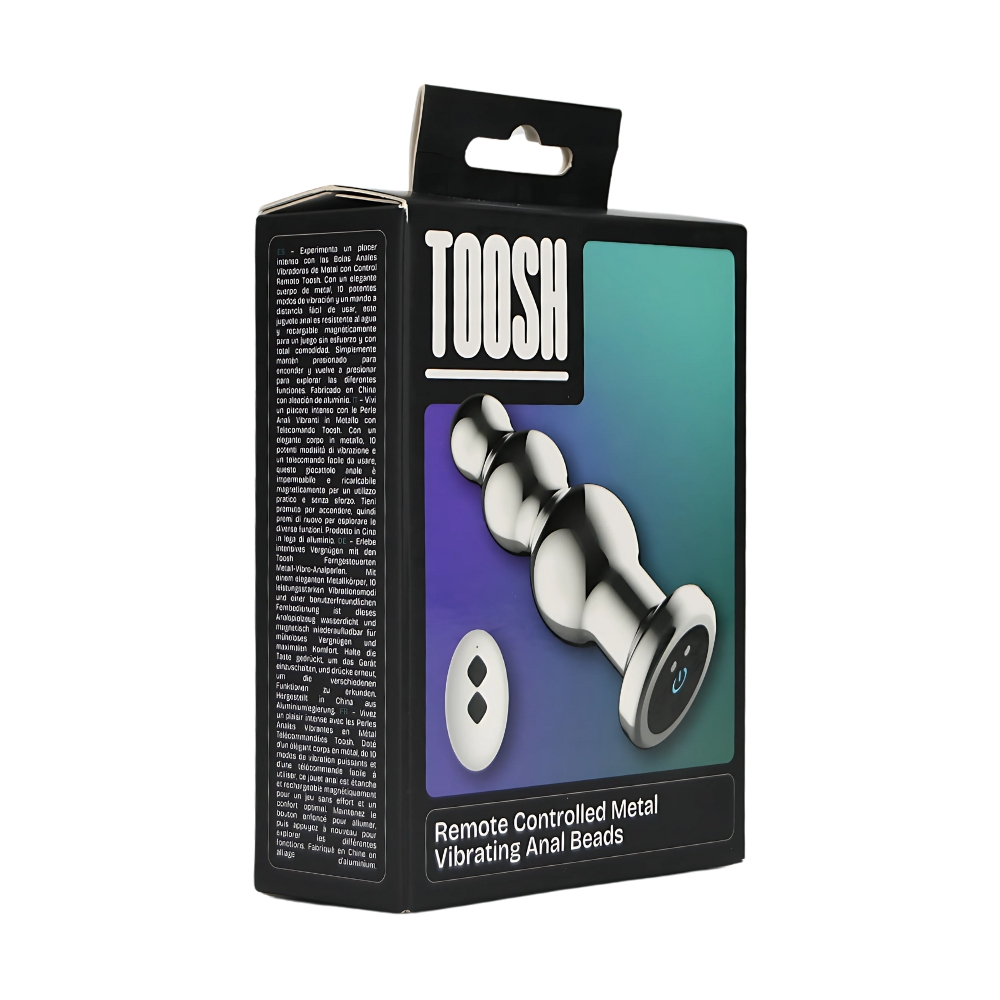 Toosh Remote Controlled Metal Vibrating Anal Beads - Image 8