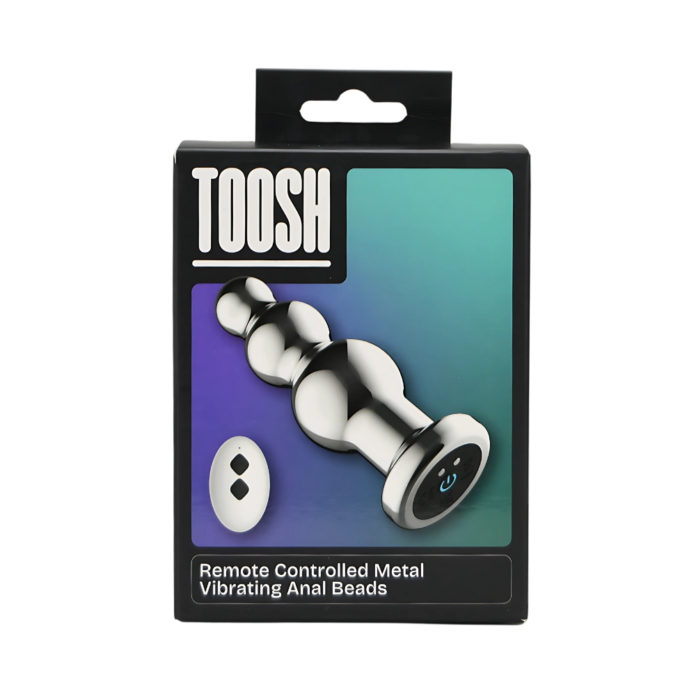 Toosh Remote Controlled Metal Vibrating Anal Beads - Image 7