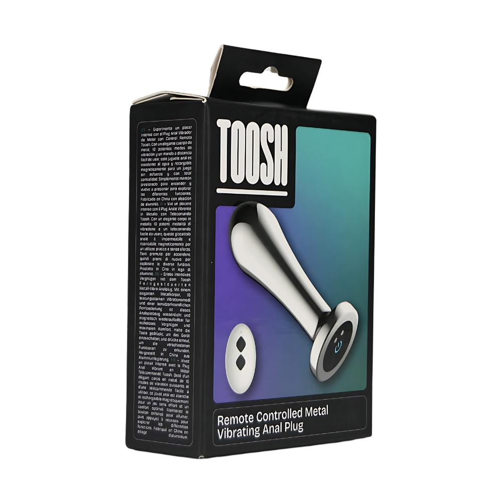 Toosh Remote Controlled Metal Vibrating Anal Plug - Image 8