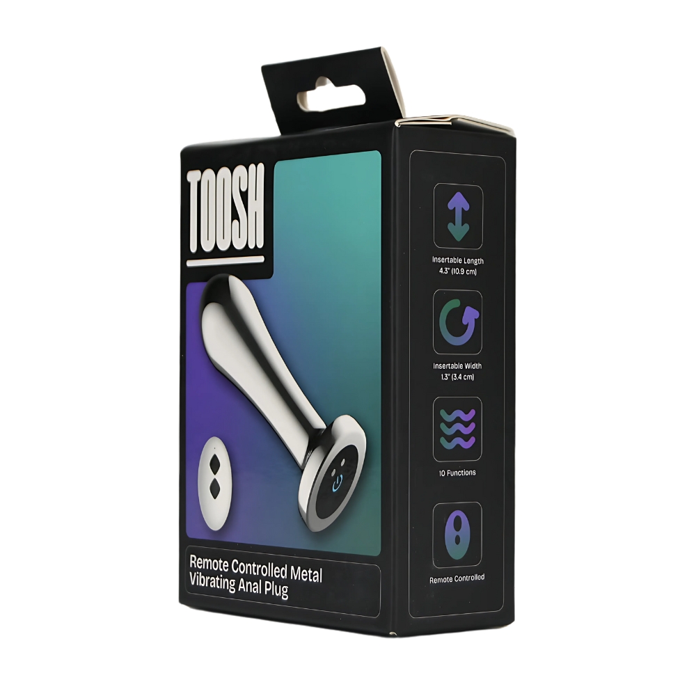 Toosh Remote Controlled Metal Vibrating Anal Plug - Image 9