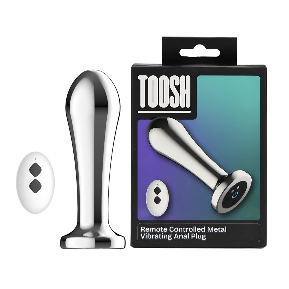 Toosh Remote Controlled Metal Vibrating Anal Plug - Image 10