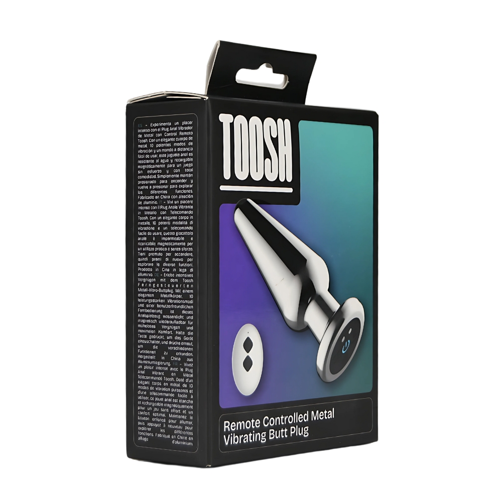 Toosh Remote Controlled Metal Vibrating Butt Plug - Image 9
