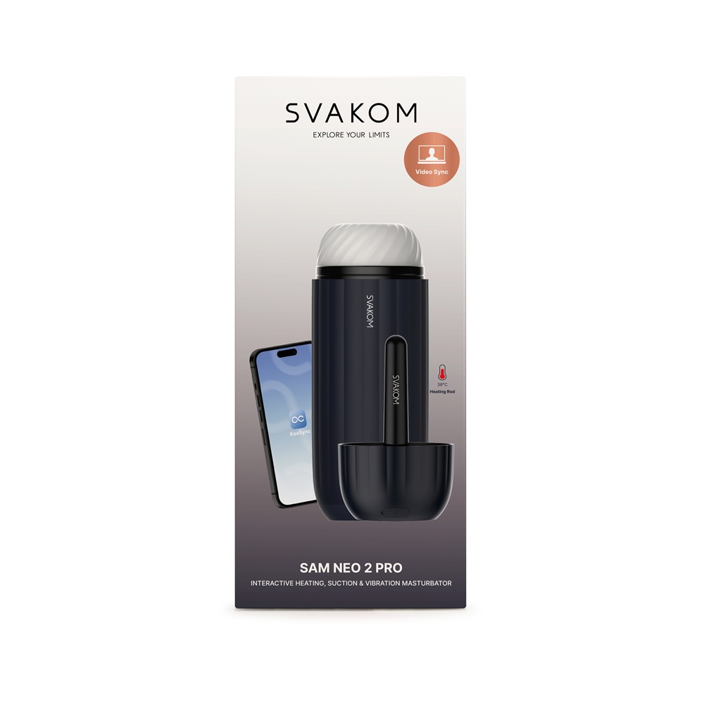 Svakom Sam Neo 2 Pro Interactive Heating Sucking and Vibrating Masturbator - Image 13
