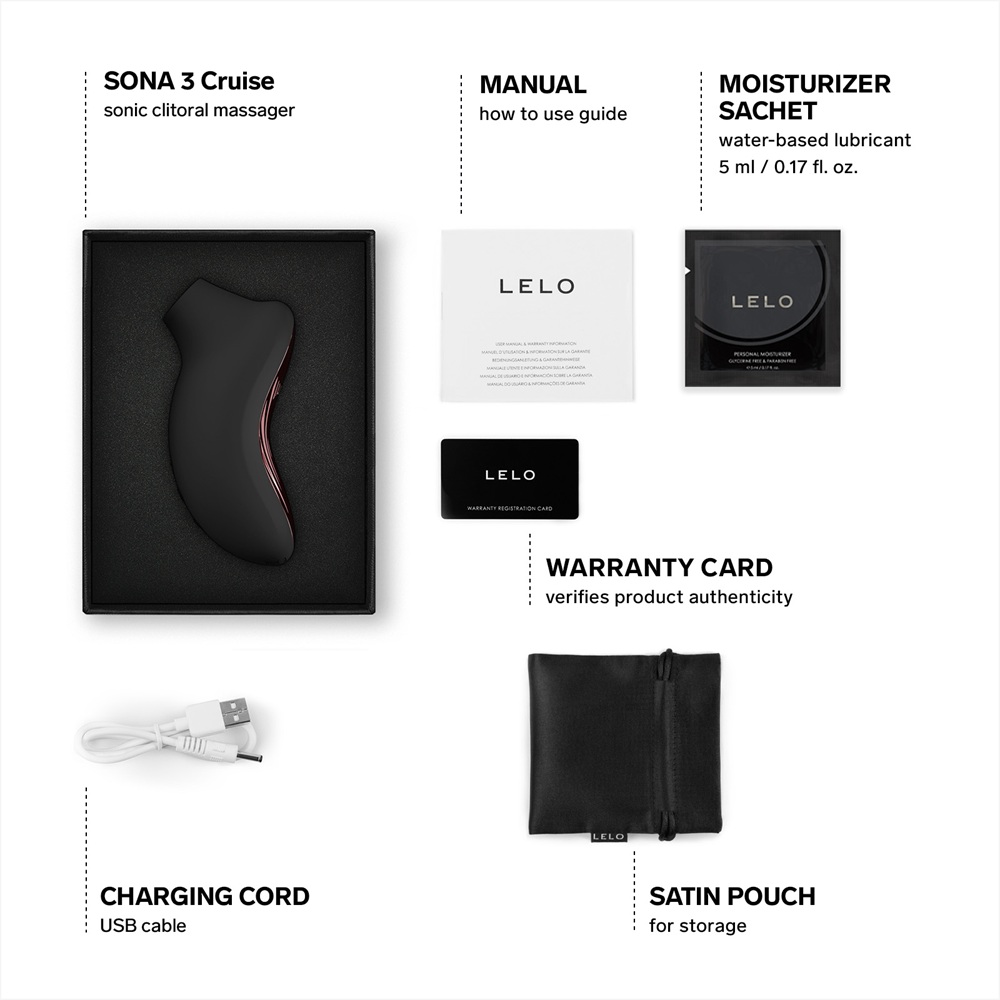 LELO Sona 3 Cruise Clitoral Massager Black - Image 4