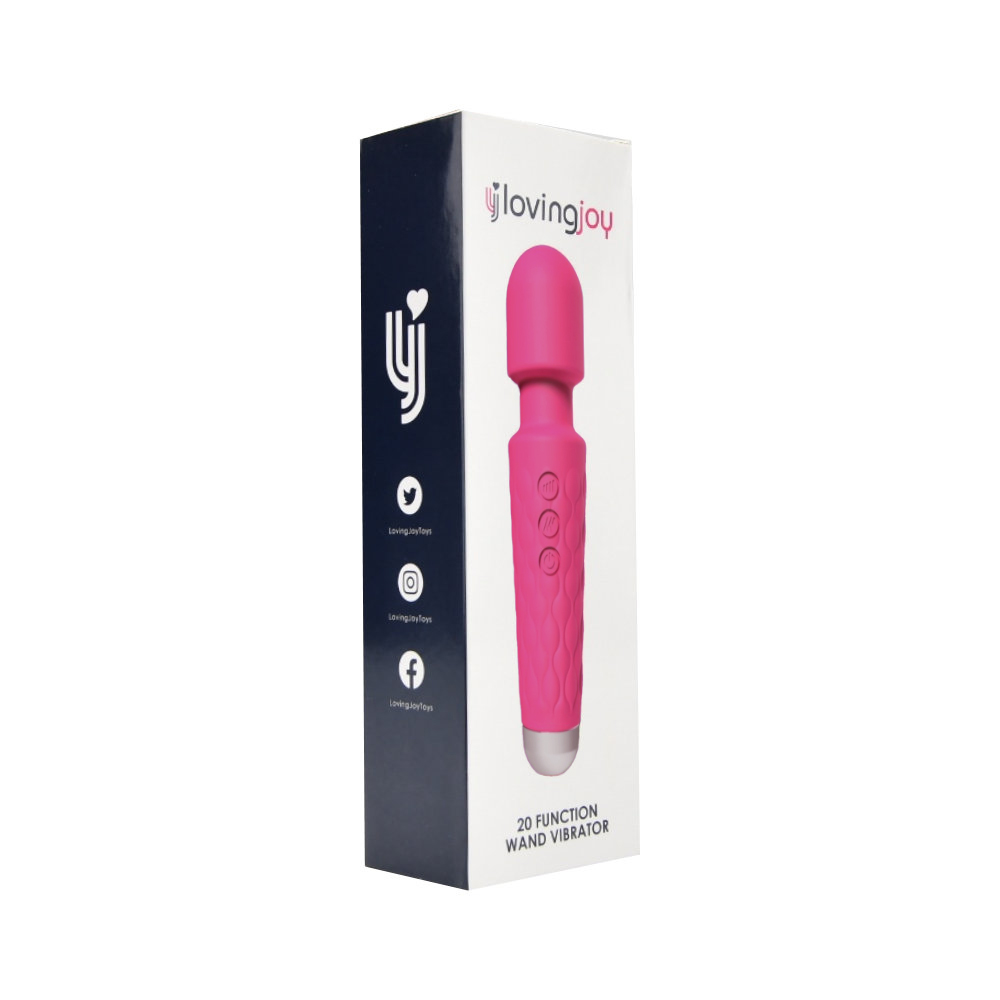 Loving Joy 20 Function Wand Vibrator Pink - Image 5