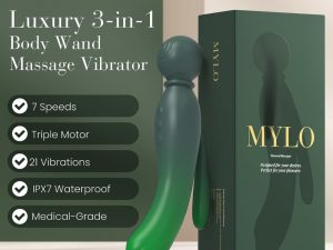 MYLO 3-in-1 Body Wand Massager Earth